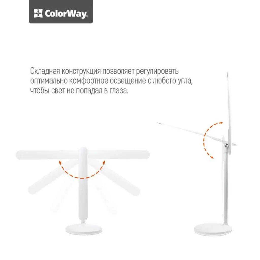 Настільна лампа LED ColorWay CW-DL02B-W White UA