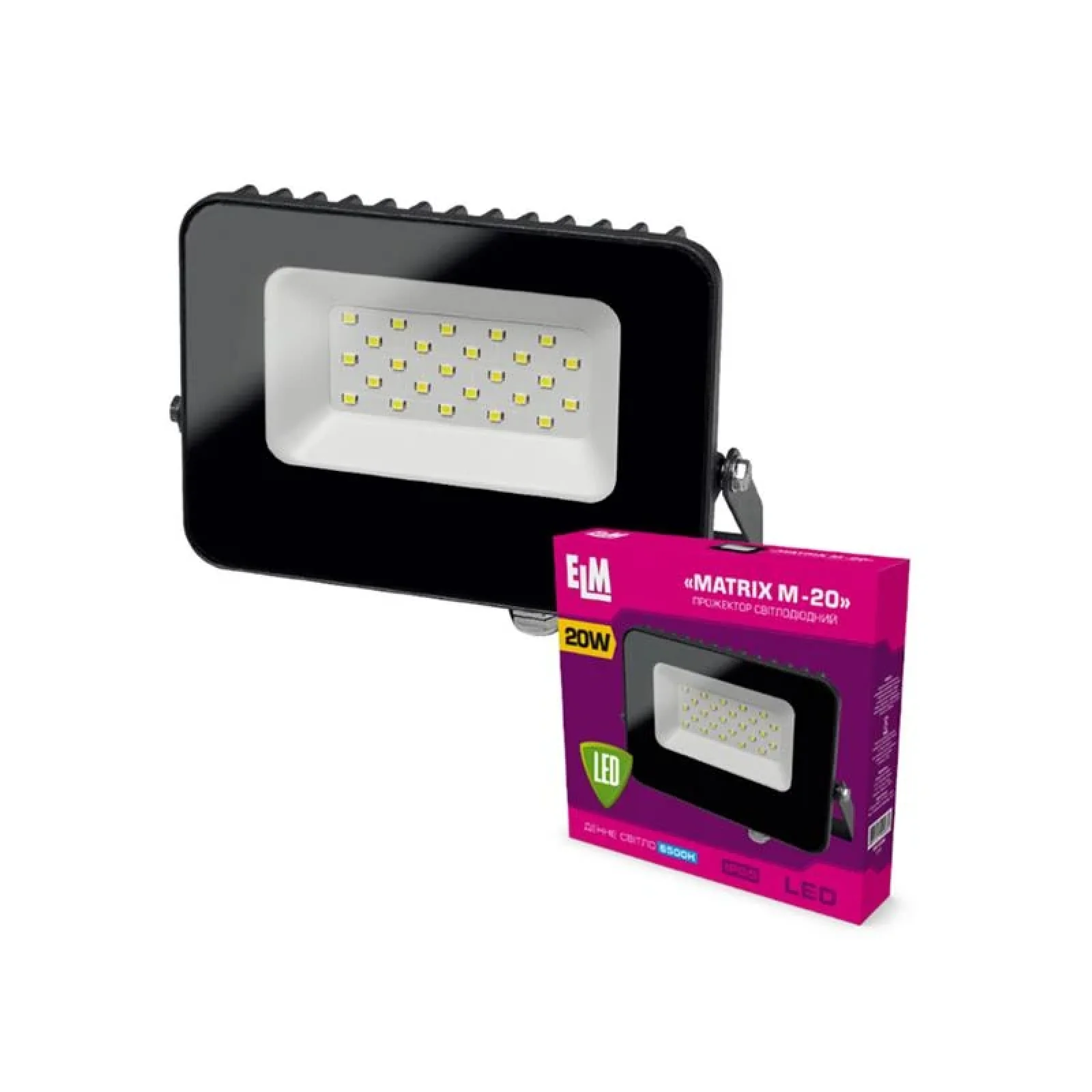 Прожектор светодиодный ELM Matrix-M 20W 6500К (26-0038) UA