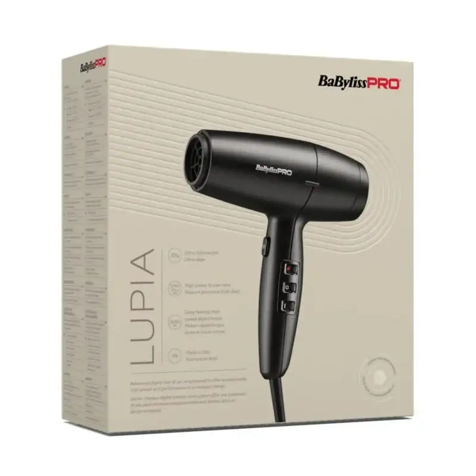 Фен Babyliss Pro Black (BAB7600E) UA
