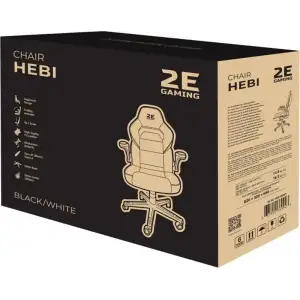 Крісло для геймерів 2E Gaming Hebi Black/White (2E-GC-HEB-BKWT) UA