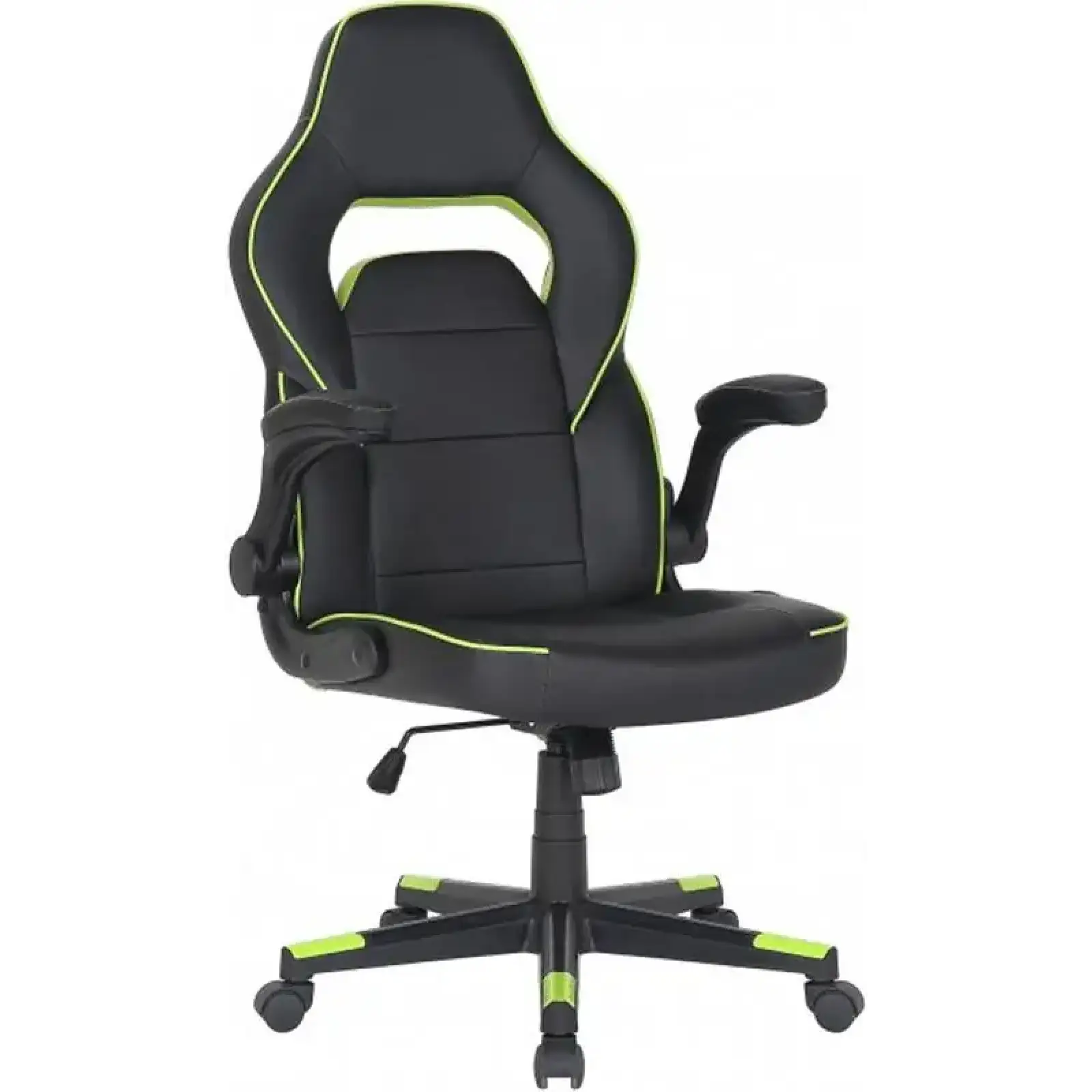 Крісло для геймерів 2E Gaming Hebi Black/Green (2E-GC-HEB-BK) UA
