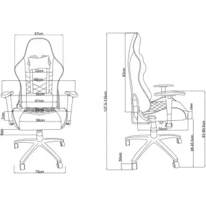 Кресло для геймеров 2E Gaming Chair Bushido Dark Grey (2E-GC-BUS-GR) UA