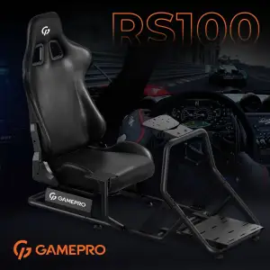 Крісло-кокпіт із кріпленням для керма, педалей та коробки передач GamePro RS100 UA