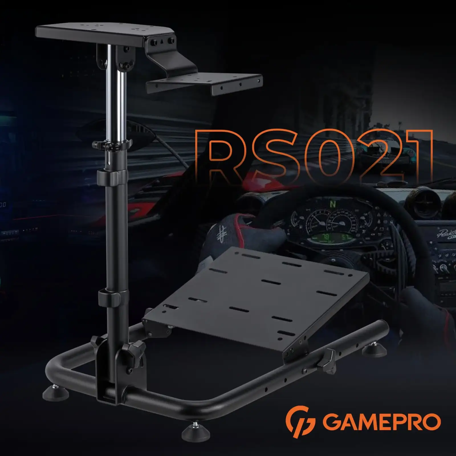 Стенд із кріпленням для керма, педалей та коробки передач GamePro RS021 UA
