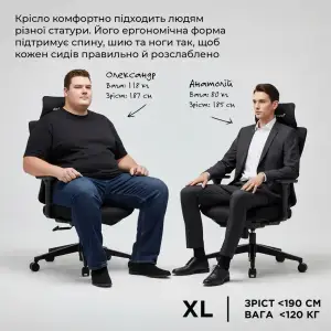 Крісло для геймерів Anda Seat X-Air Mega Size XL Mesh Gray (AD-WY-01-GGF) UA