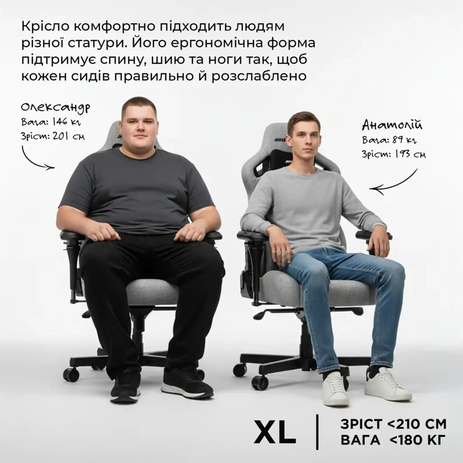 Крісло для геймерів Anda Seat Kaiser 4 V2 Size XL Black (AD12YDDC-XLL-20-B-CF-03) UA