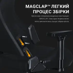 Кресло для геймеров Anda Seat Kaiser Frontier Size XL Black Fabric (AD12YXL-17-B-F-B02) UA