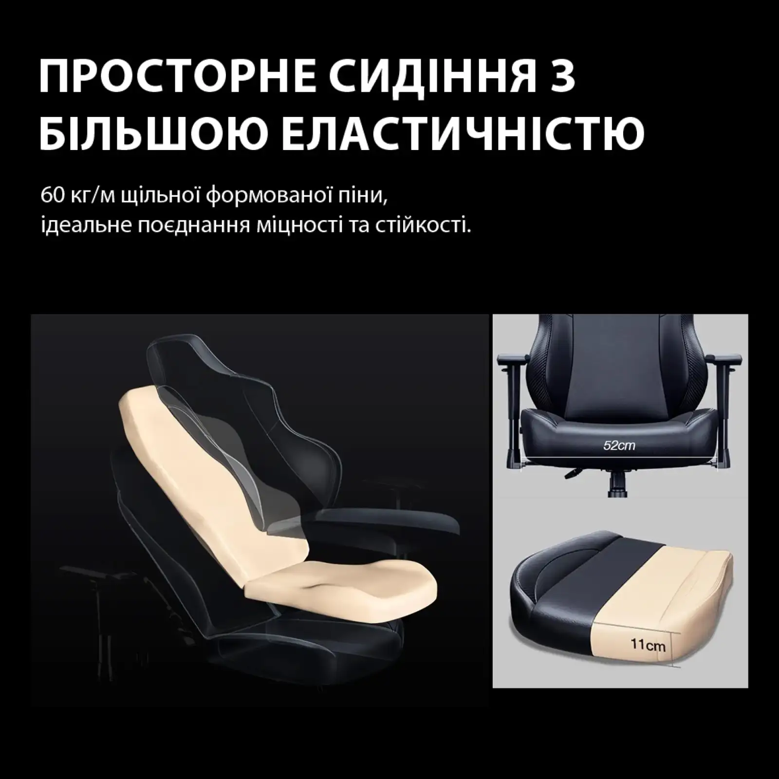 Кресло для геймеров Anda Seat Phantom 3 Pro Size L Grey Fabric (AD18YC-06-G-F) UA