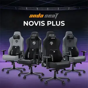 Крісло для геймерів Anda Seat Novis Plus Size XL Fabric Grey (AD23YC-XL-01-G-F-G04) UA