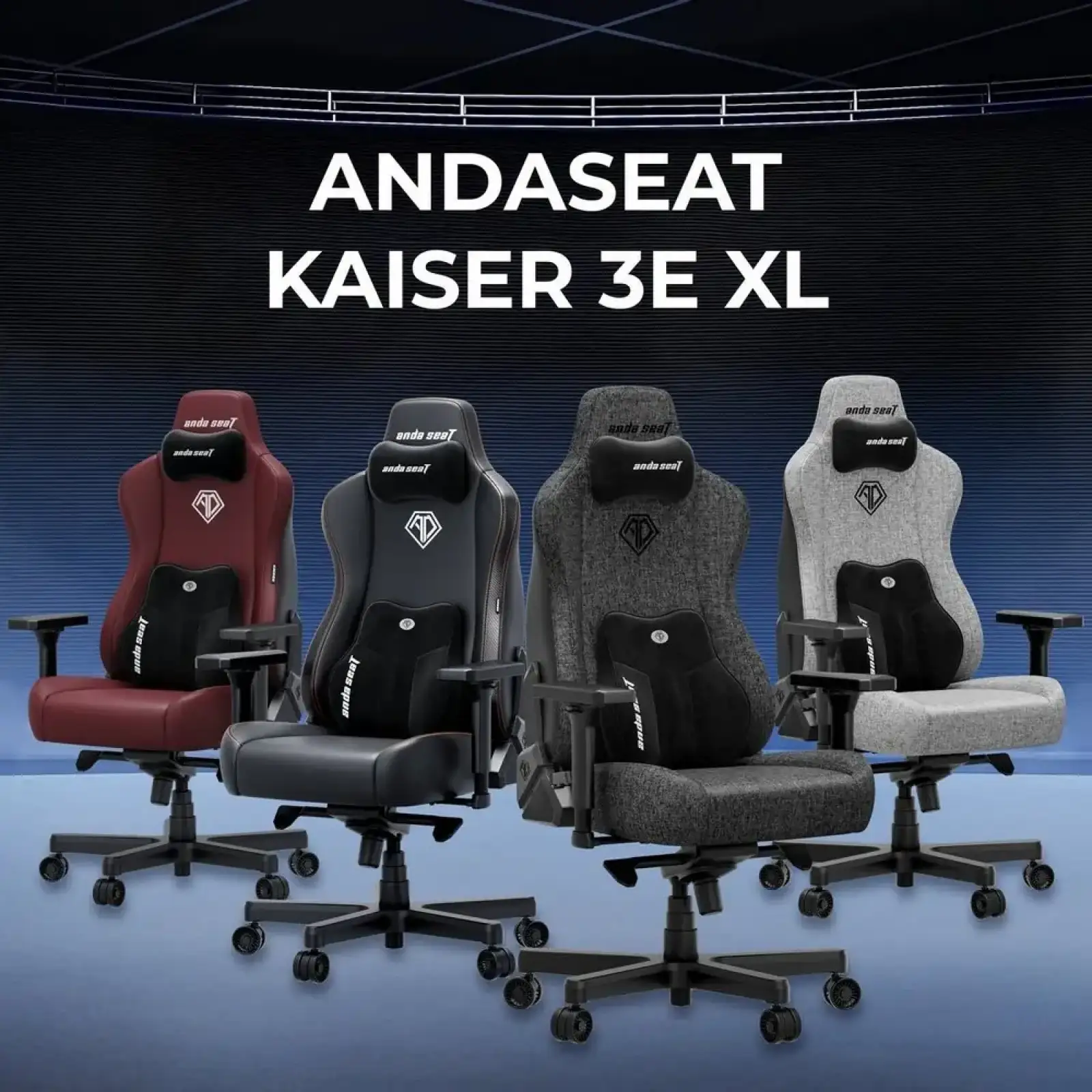 Кресло для геймеров Anda Seat Kaiser 3E XL Black (AD23YC-XL-08-B-PV/C-B01) UA