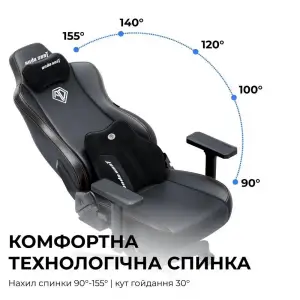 Кресло для геймеров Anda Seat Kaiser 3E XL Grey Fabric (AD23YC-XL-09-G-CF-G01) UA