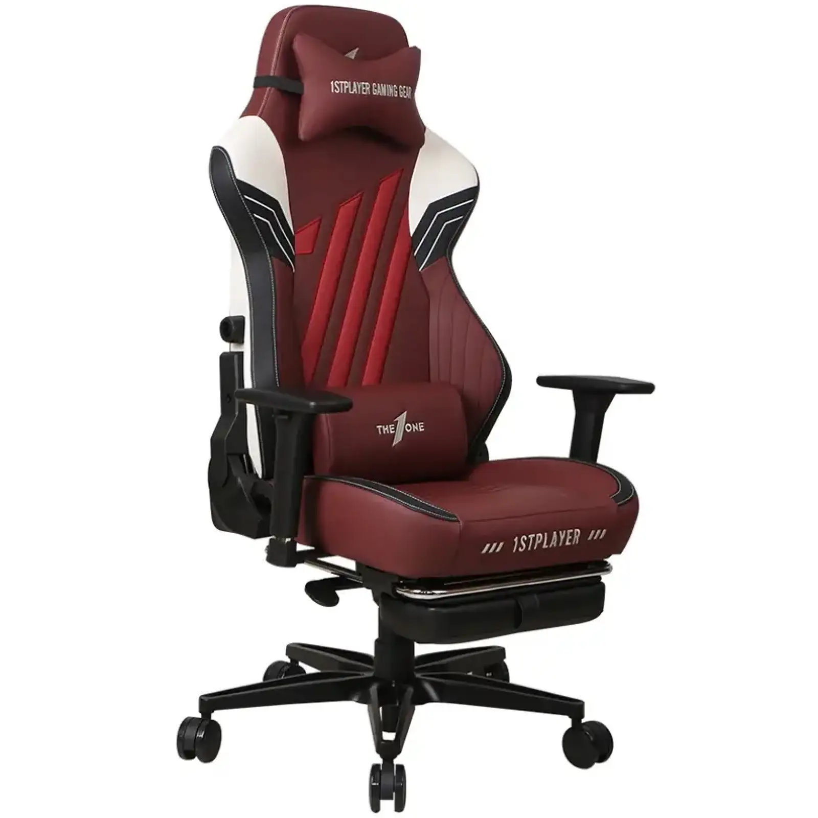 Крісло для геймерів 1stPlayer Duke Black White Red UA