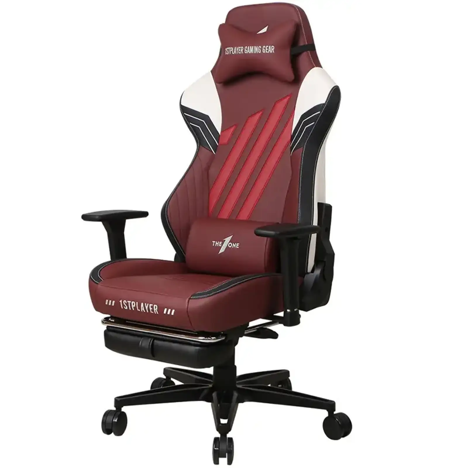Крісло для геймерів 1stPlayer Duke Black White Red UA