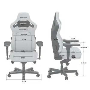 Крісло для геймерів Anda Seat Kaiser 4 Size L Black Premium PVC (AD12YDDC-L-20-B-PV/C) UA