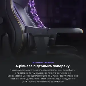 Крісло для геймерів Anda Seat Kaiser 4 Size L Black Premium PVC (AD12YDDC-L-20-B-PV/C) UA