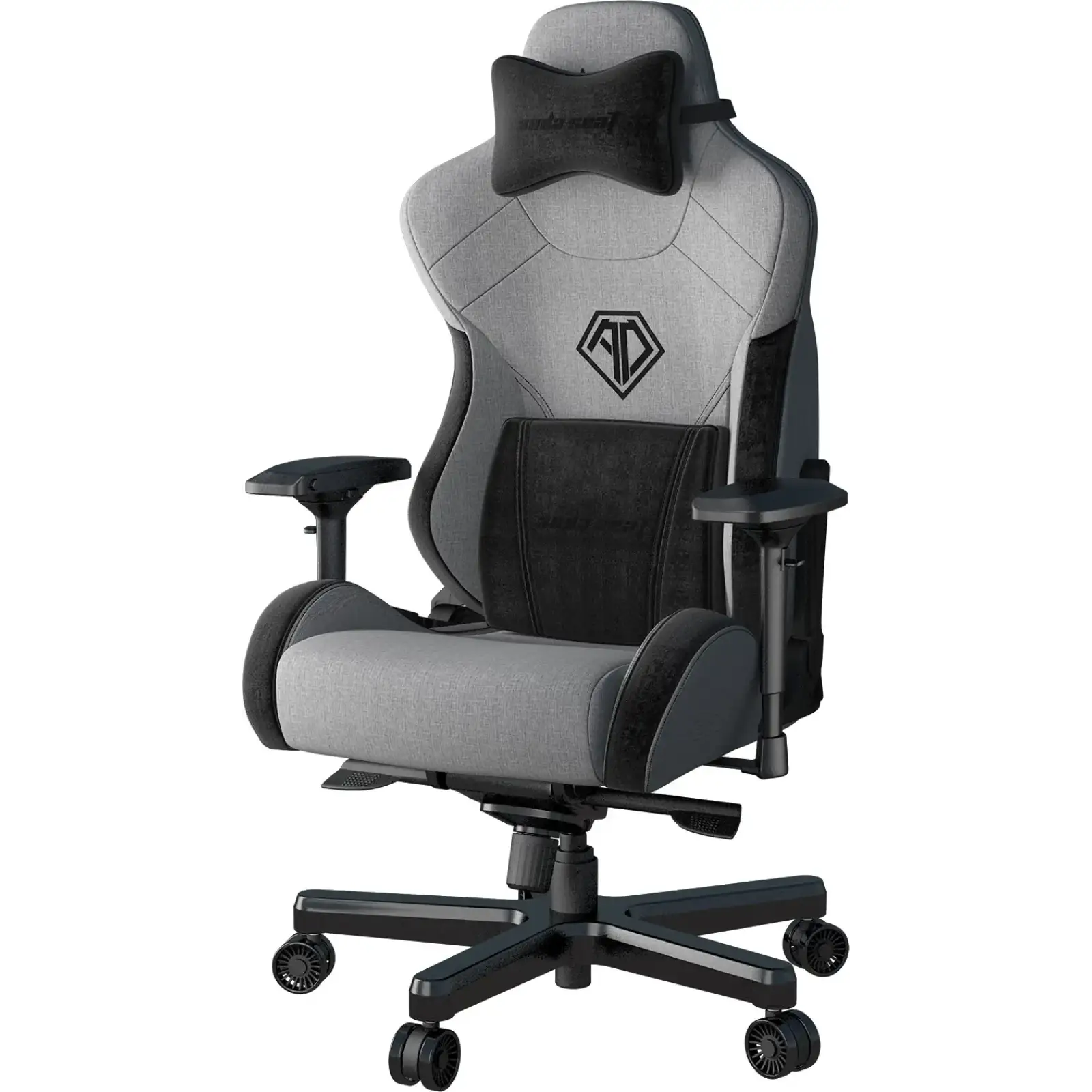 Крісло для геймерів Anda Seat T-Pro 2 Size XL Linen Grey/Black (AD12XLLA-01-GB-F) UA