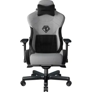 Кресло для геймеров Anda Seat T-Pro 2 Size XL Linen Grey/Black (AD12XLLA-01-GB-F) UA