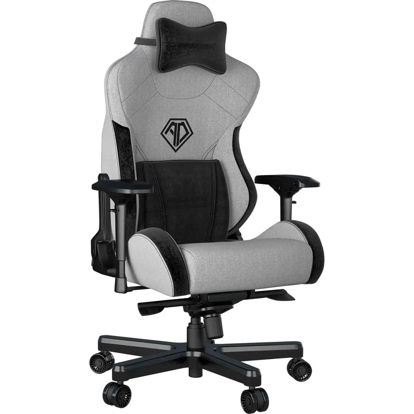 Крісло для геймерів Anda Seat T-Pro 2 Size XL Linen Grey/Black (AD12XLLA-01-GB-F) UA