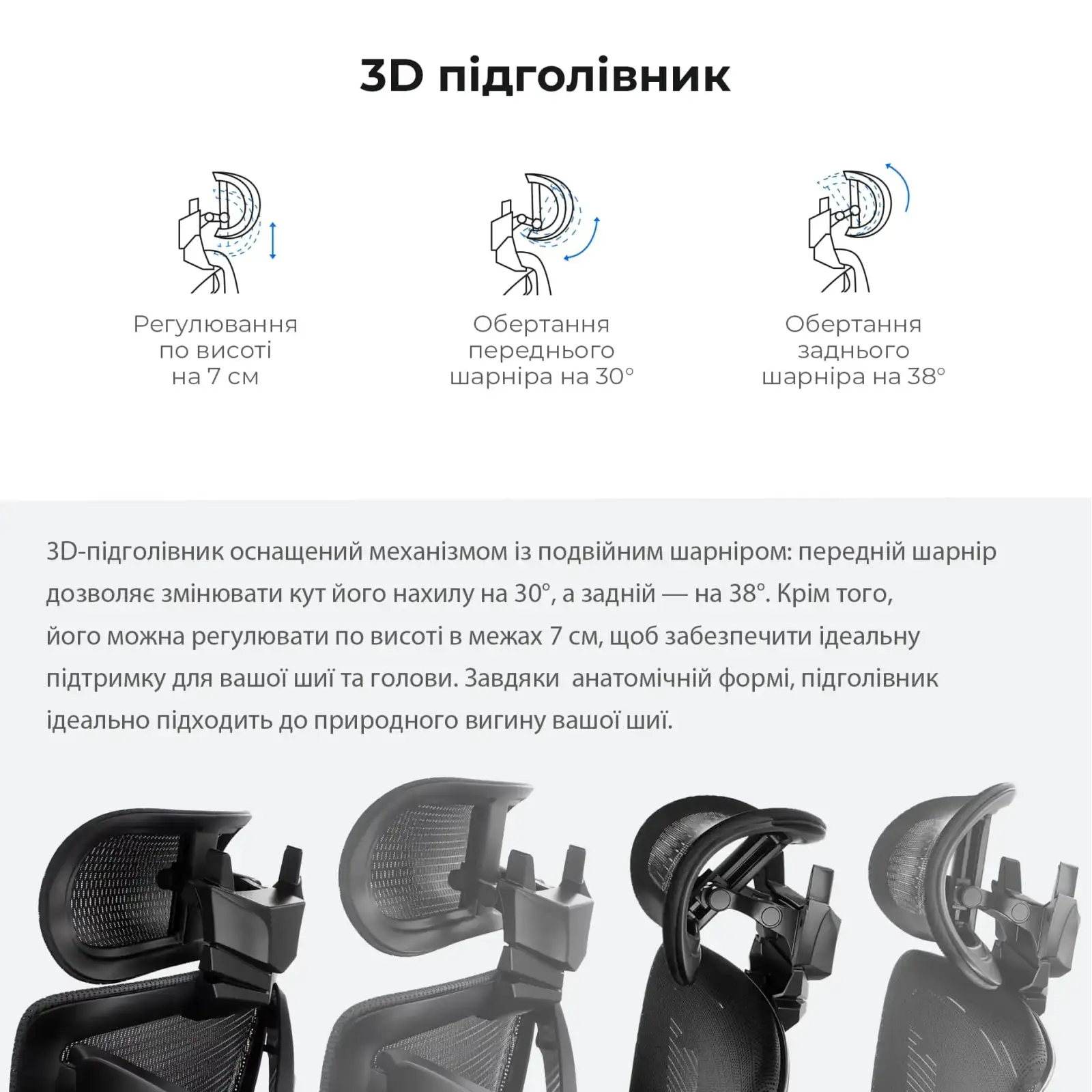 Крісло для геймерів Anda Seat X-Air Mega Size XL Mesh Gray Twilight (AD-WY-01-GGSP) UA
