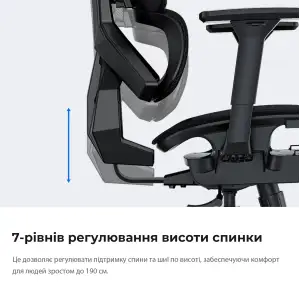 Крісло для геймерів Anda Seat X-Air Mega Size XL Mesh Gray Twilight (AD-WY-01-GGSP) UA