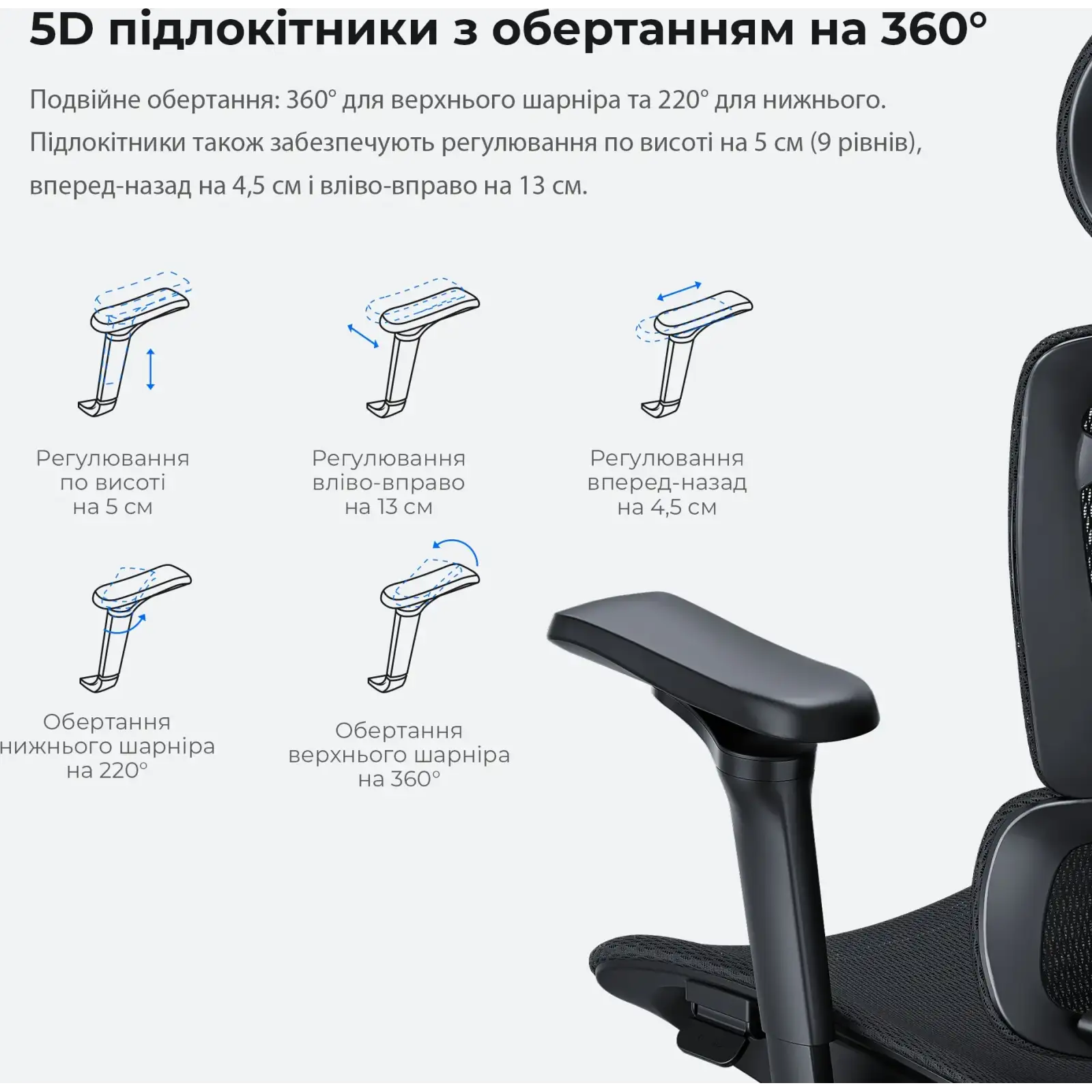 Кресло для геймеров Anda Seat X-Air Pro Size XL Mesh Gray Twilight (AD-WY-01-GGSP-G01) UA