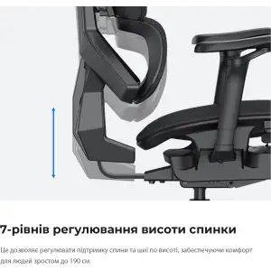 Кресло для геймеров Anda Seat X-Air Pro Size XL Mesh Gray Twilight (AD-WY-01-GGSP-G01) UA