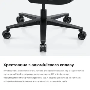 Кресло для геймеров Anda Seat X-Air Pro Size XL Mesh Gray Twilight (AD-WY-01-GGSP-G01) UA