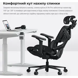 Кресло для геймеров Anda Seat X-Air Pro Size XL Mesh Gray Twilight (AD-WY-01-GGSP-G01) UA