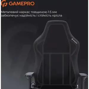 Крісло для геймерів GamePro FGC750 Fabric Black (FGC750B) UA