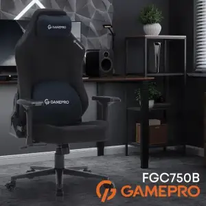 Крісло для геймерів GamePro FGC750 Fabric Black (FGC750B) UA