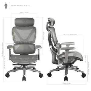 Кресло для геймеров TX3 XTC Mesh Grey (TEGC-3054104.41) UA