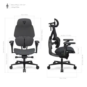Кресло для геймеров TX3 Flex Pro Loft Dark Grey (TEGC-307510Z.Z3) UA