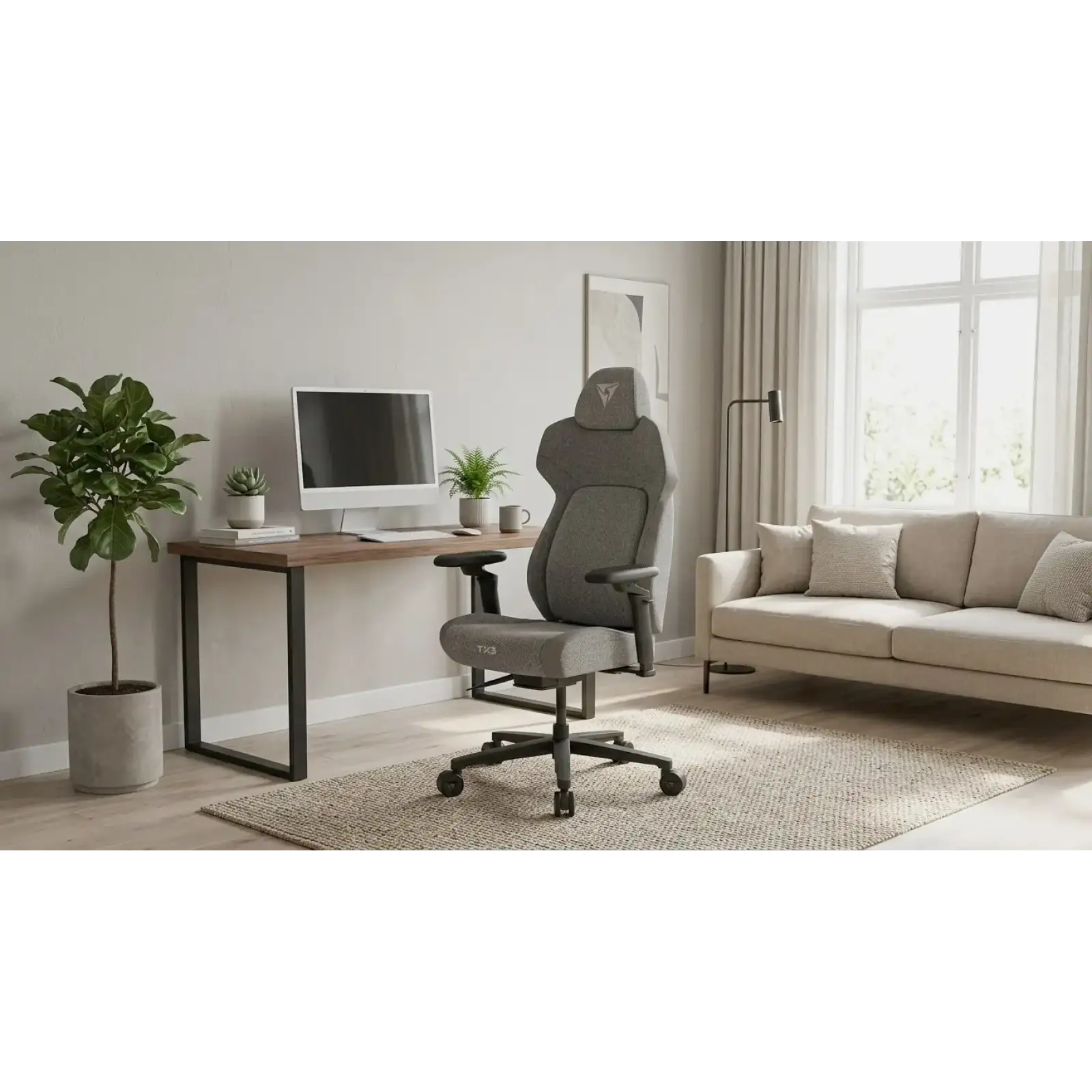 Кресло для геймеров TX3 Core 360 Loft Air Light Grey (TEGC-3107101.11) UA