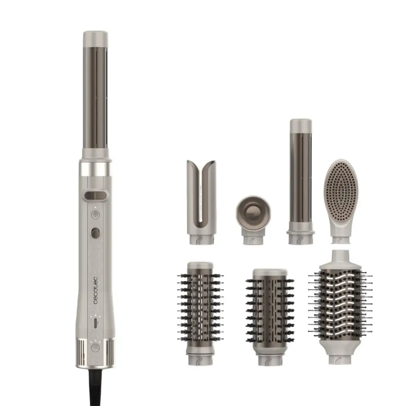 Стайлер Cecotec Bamba CeramicCare 8in1 AirGlisse Gyro Champagne (A01_EU01_112528) UA