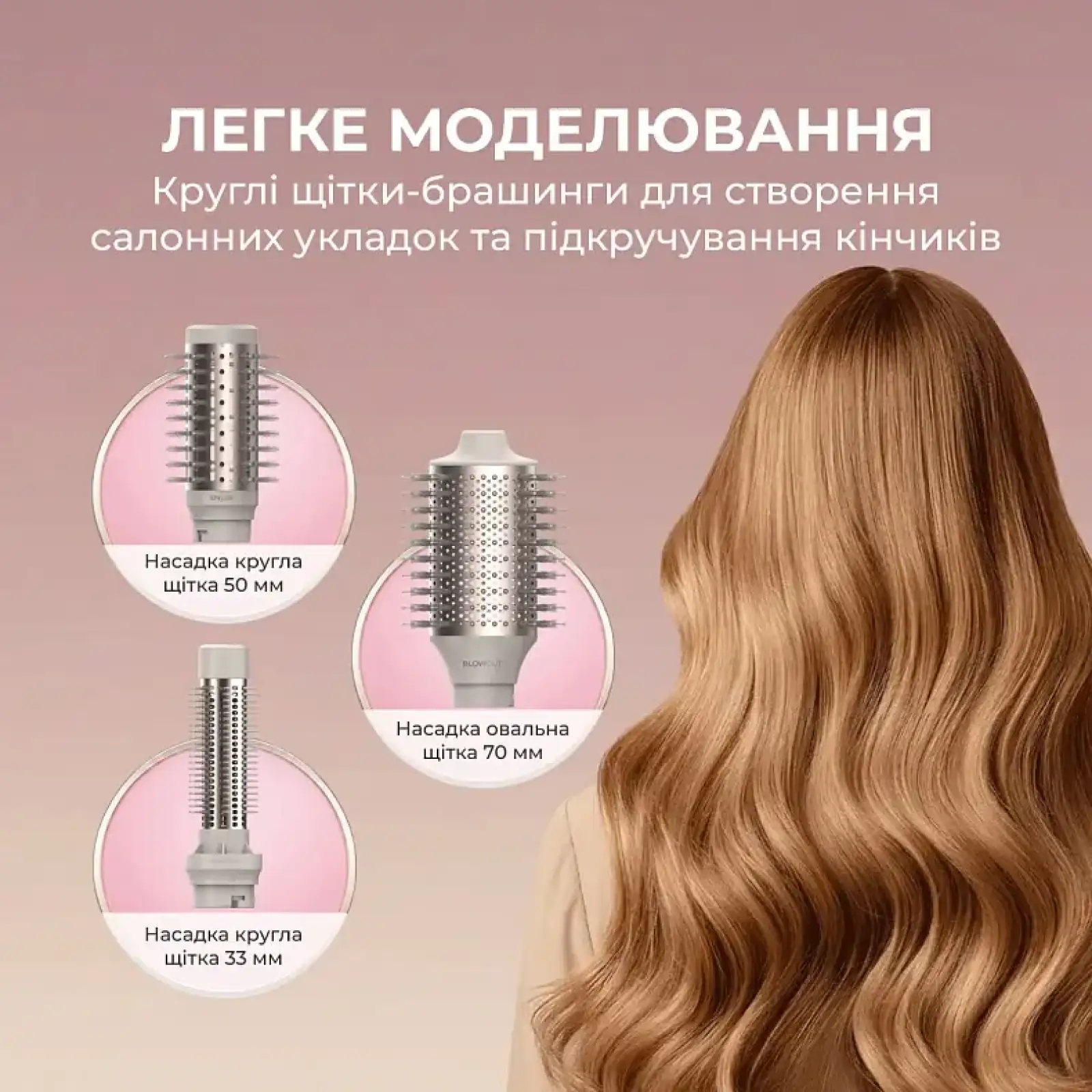 Стайлер Cecotec AirGlam 14in1 Flex Champagne (A01_EU01_114727) UA