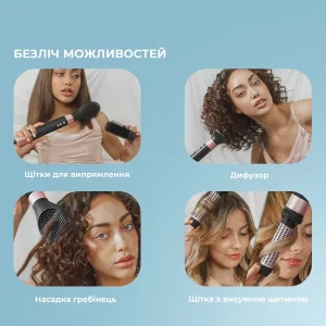 Стайлер Cecotec Bamba CeramicCare 14in1 AirGlam Black (CCTC-00251) UA