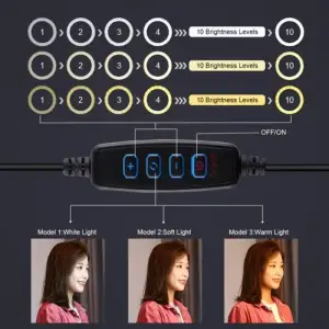 Кільцева LED-лампа Puluz PKT3061B 11.8