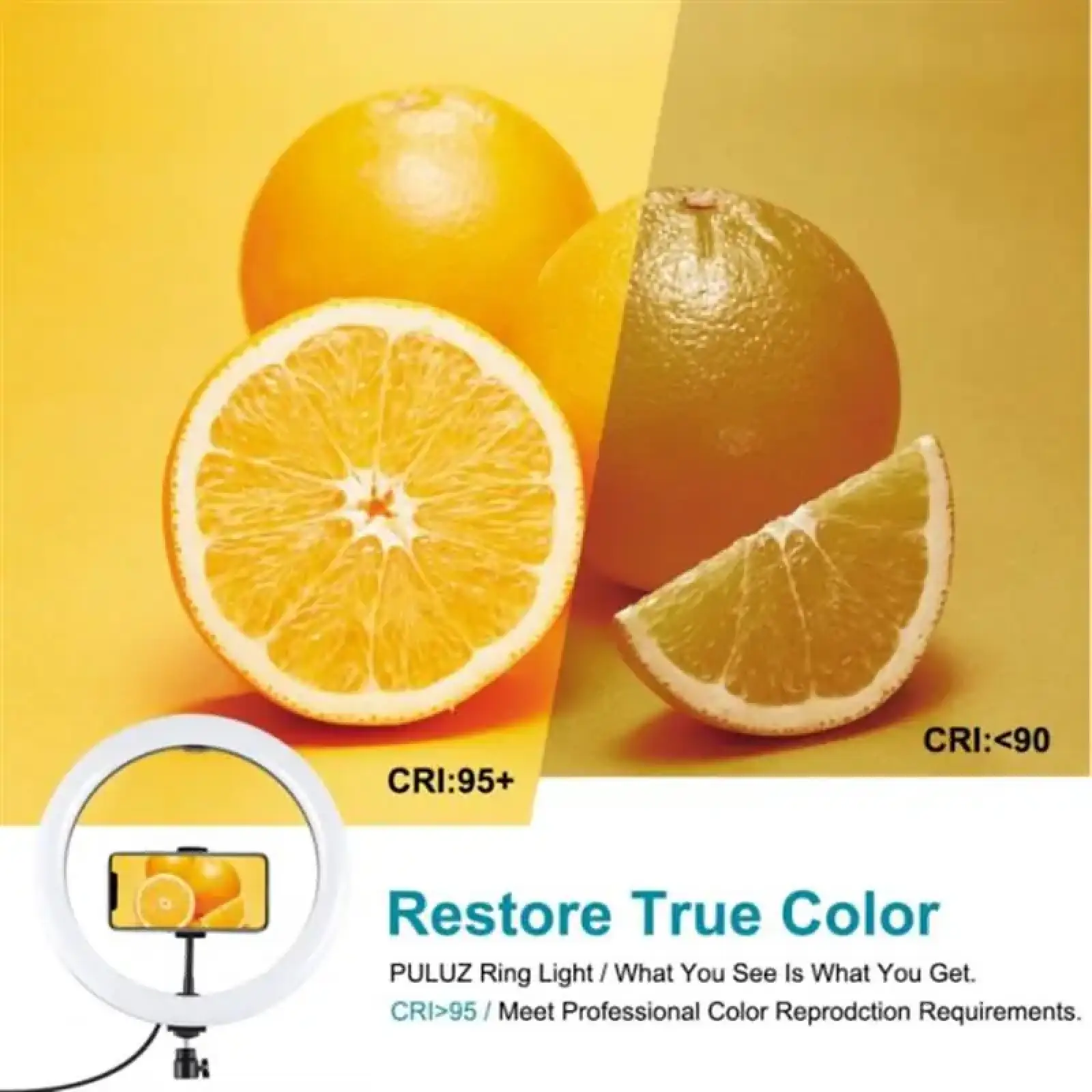 Кільцева LED-лампа Puluz PKT3061B 11.8