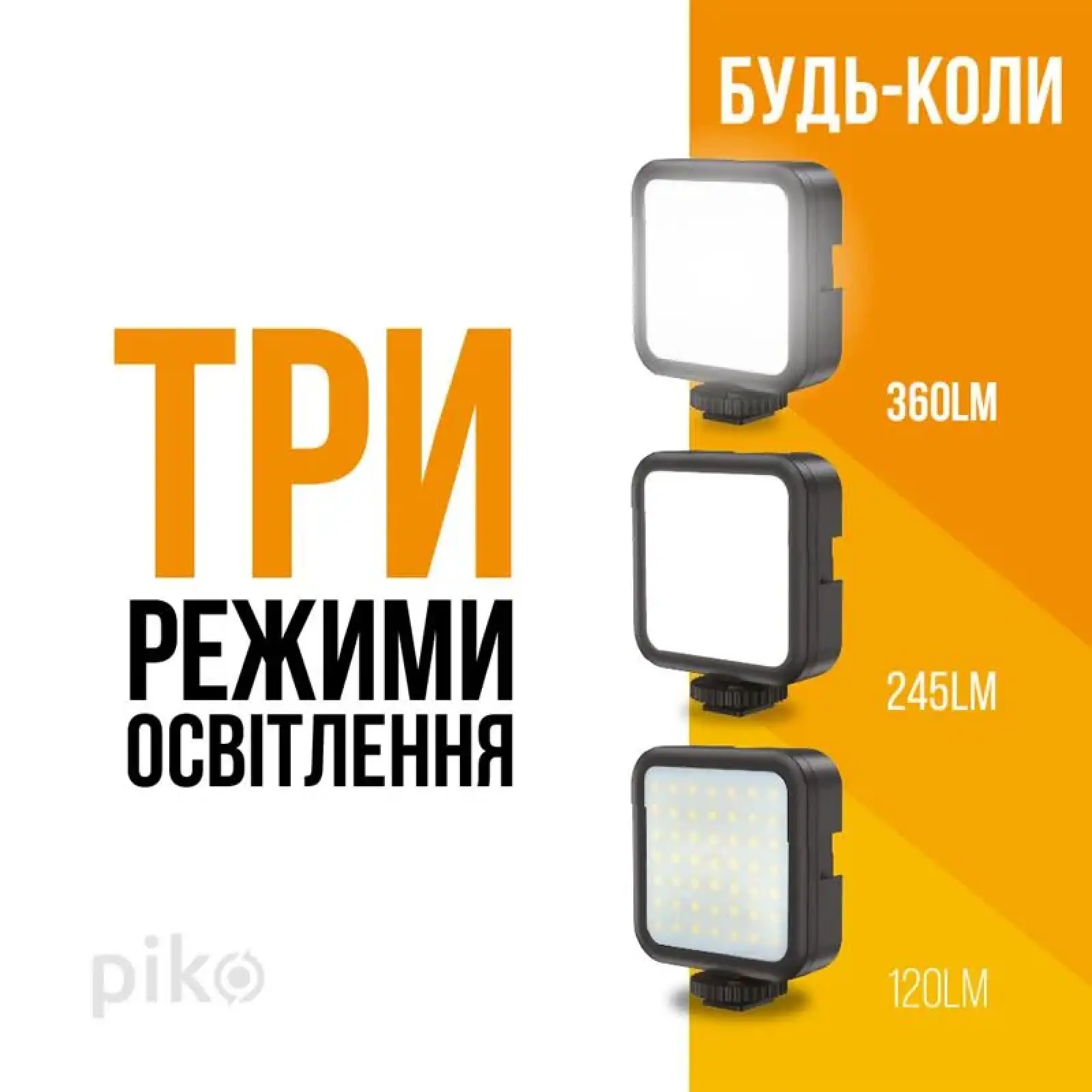 Комплект блогера Piko Vlogging Kit PVK-03LM (1283126515101) UA