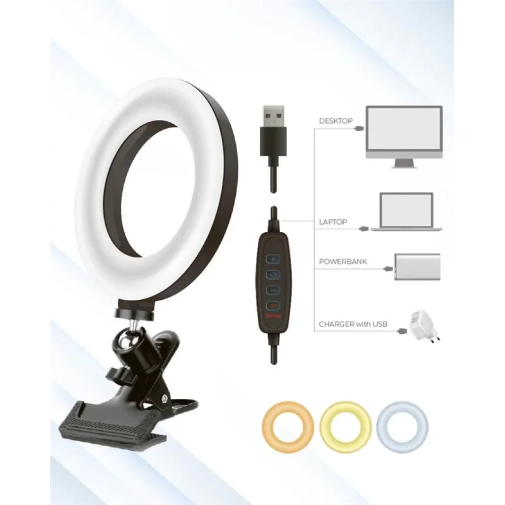 Кільцева USB LED-лампа ACCLAB AL-LR050 (1283126511578) UA