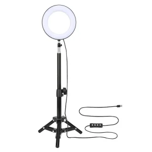 Кільцева USB RGB LED-лампа Zomei RGB108 8" + штатив 0.45 м (RGB108) UA