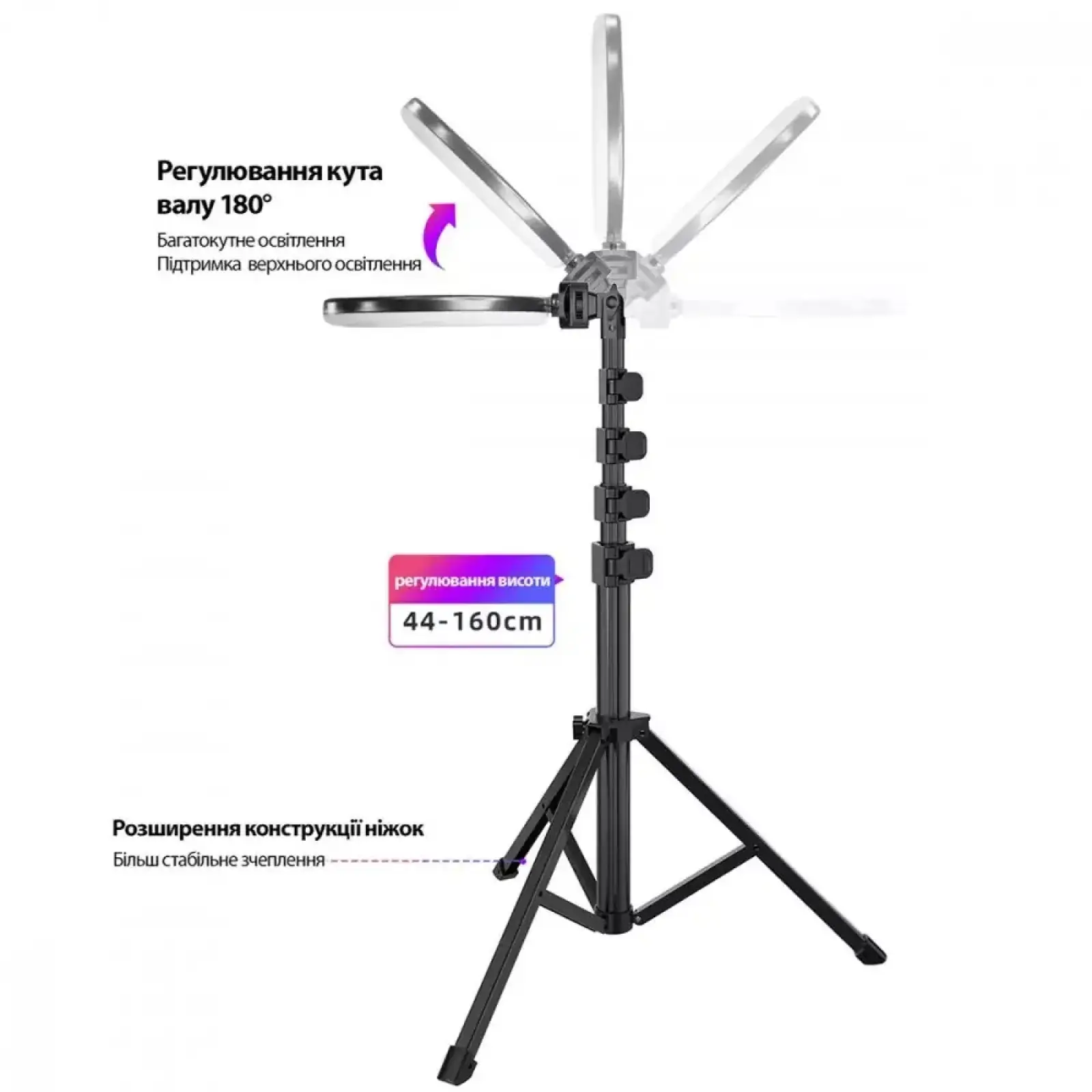 Кільцева LED-лампа Proove Halo 10 RGB White UA