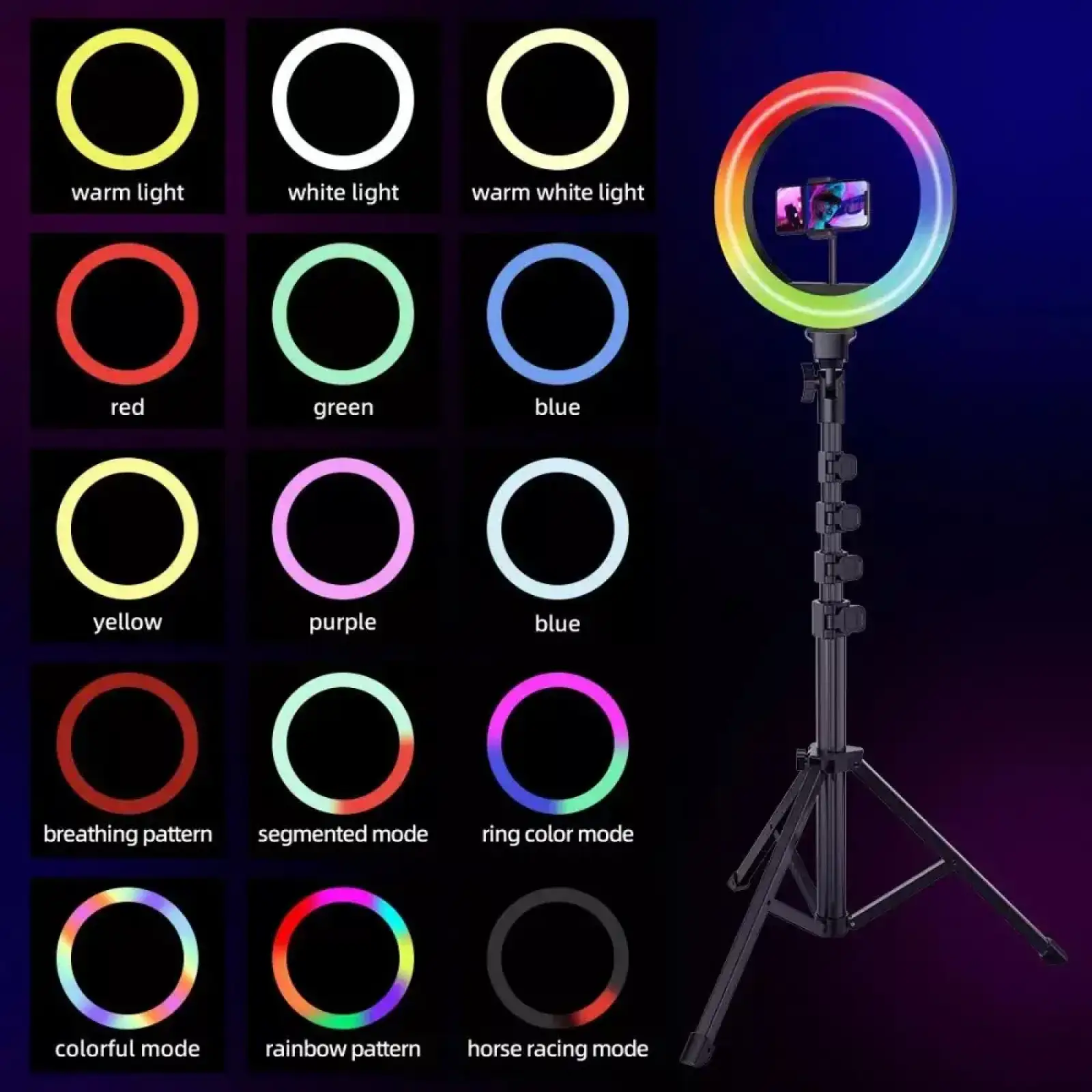 Кільцева LED-лампа Proove Halo 12 RGB White UA