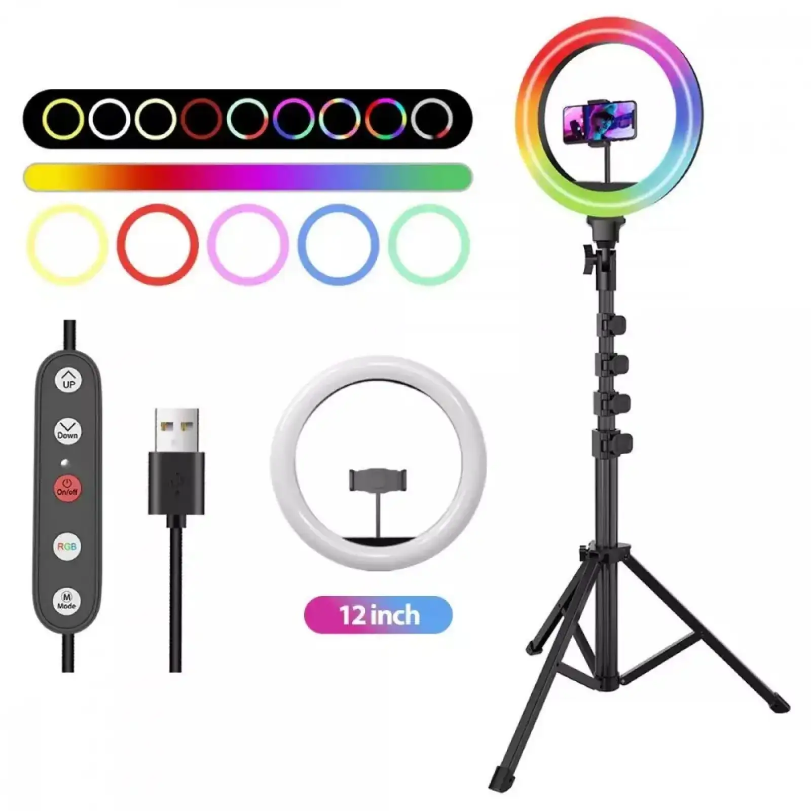Кільцева LED-лампа Proove Halo 12 RGB White UA