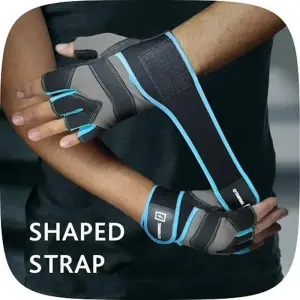 Перчатки для фитнеса Tavialo мужские L Black-Gray-Blue (189202008) UA