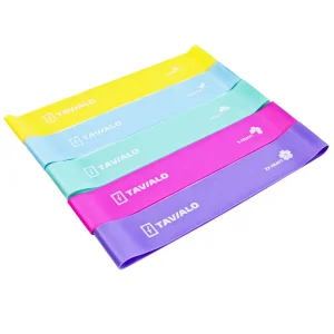 Набір фітнес гумок Tavialo 5 штук + трубчастий еспандер (183101006) UA