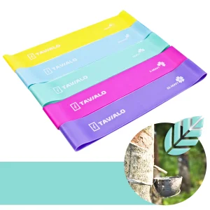 Набір фітнес гумок Tavialo 5 штук + трубчастий еспандер (183101006) UA