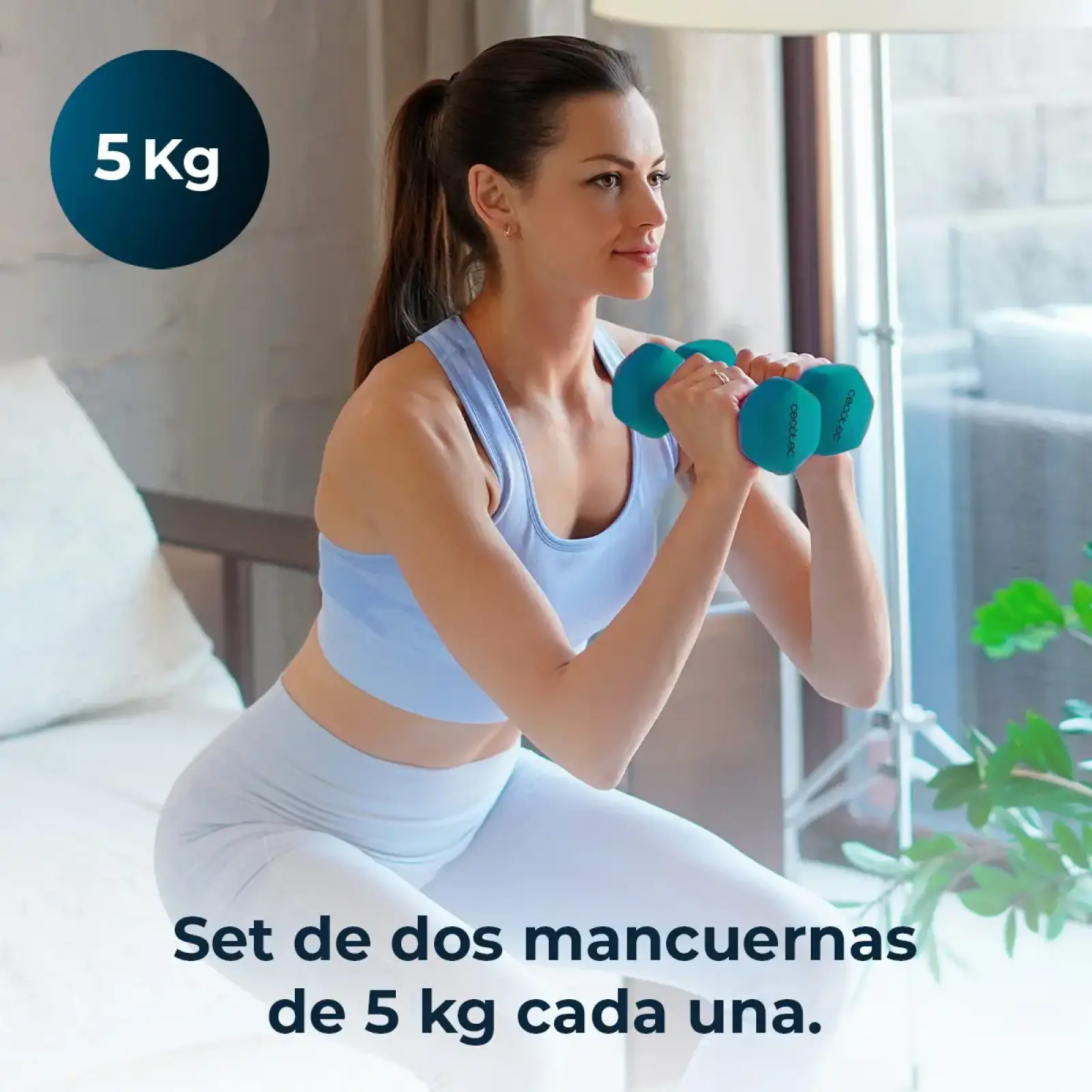 Гантели Cecotec Drumfit 500 DoubleNeo (2шт по 5кг) (CCTC-07202) UA