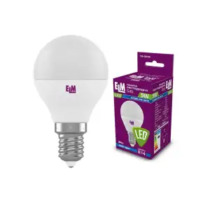 Лампа светодиодная шар ELM 5W E14 4000K (18-0046) UA