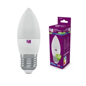 Лампа светодиодная свеча ELM 5W E27 4000K (18-0081) UA